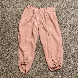 Free People Pink Wrap Harem Pants Cropped - Size S